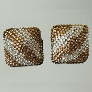 Caroline Williams LARGE vintage clip on earrings